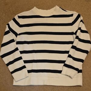 Janie And Jack Striped Black and White Boy's Sweatshirt